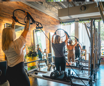 Pilates studio in Houston with small group classes