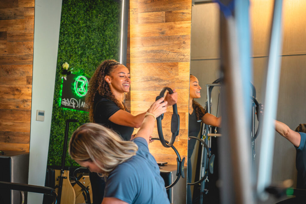 Group Pilates classes near me in studio