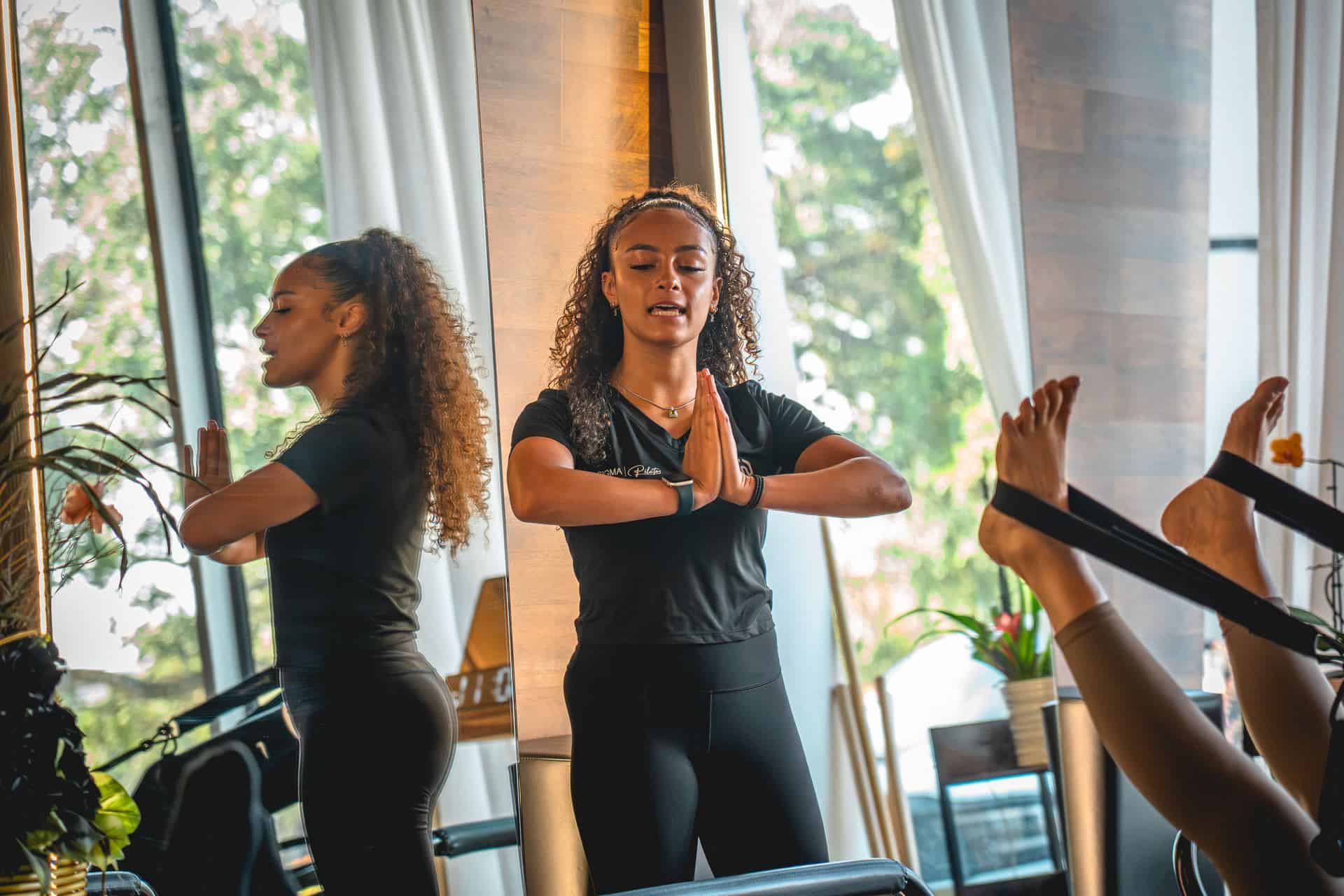 Duo Pilates in Houston: partner first class on the reformer at Sigma Pilates